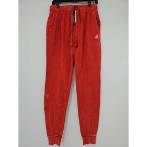 Kangol Mens‎ Joggers Small Red Embroidered Kangol Logo Pant MSRP $65